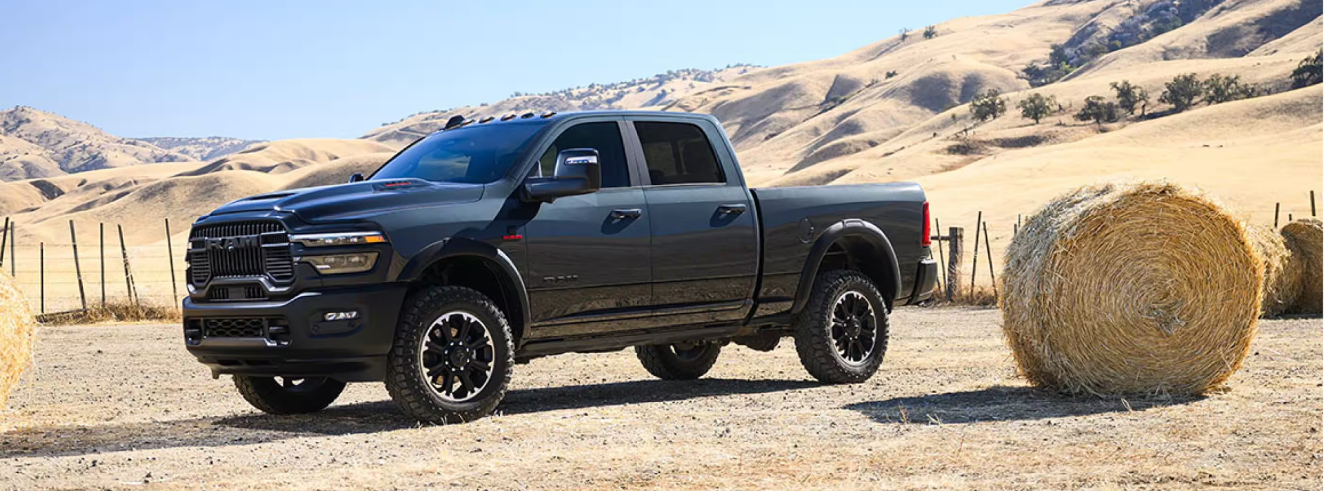 Ram Truck parked in desert area