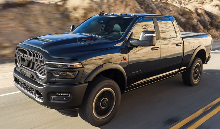 Black Ram Truck on the highway